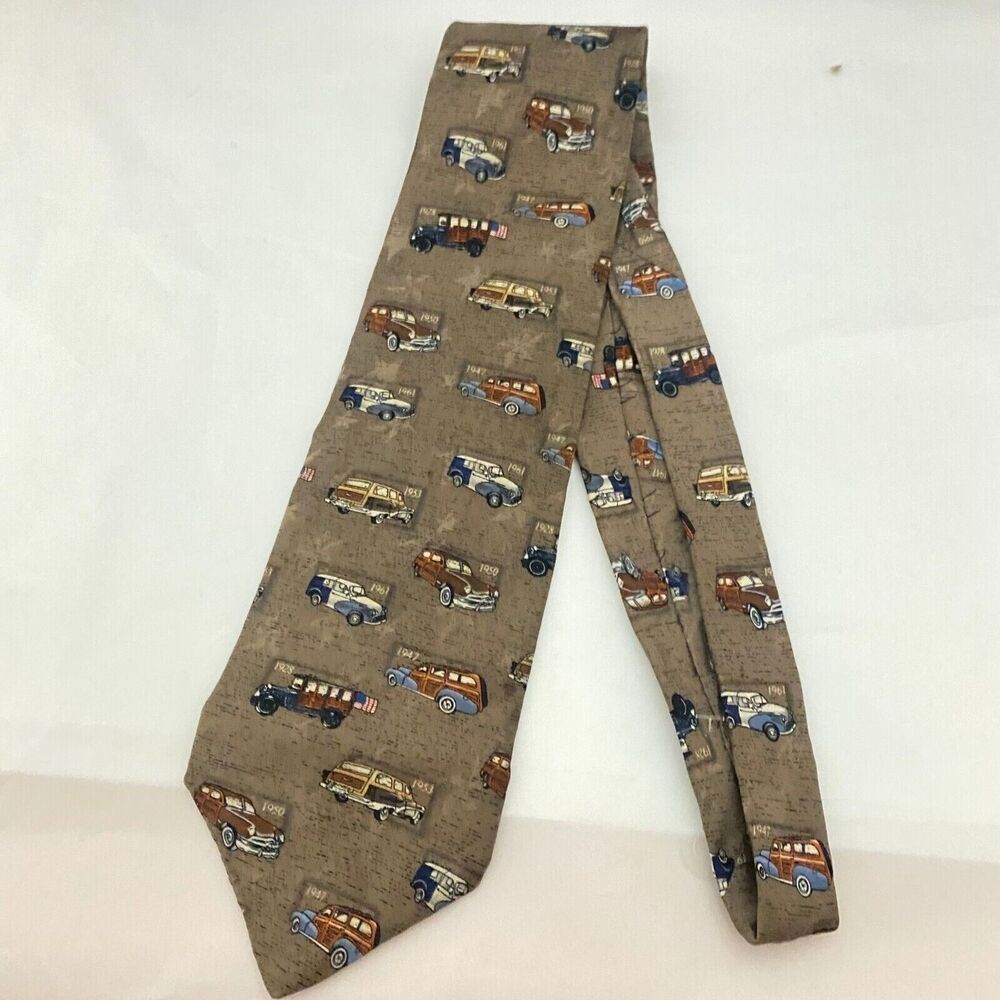 #5642 Tango Max Raab Vintage Cars Mens Novelty Necktie, Tie 57X3.75